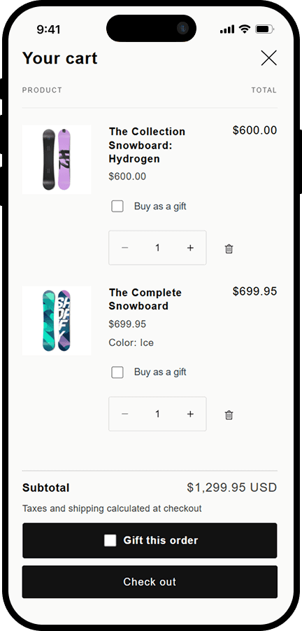 Gift App Preview
