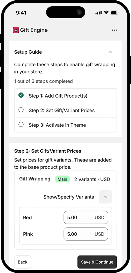 Gift App Preview