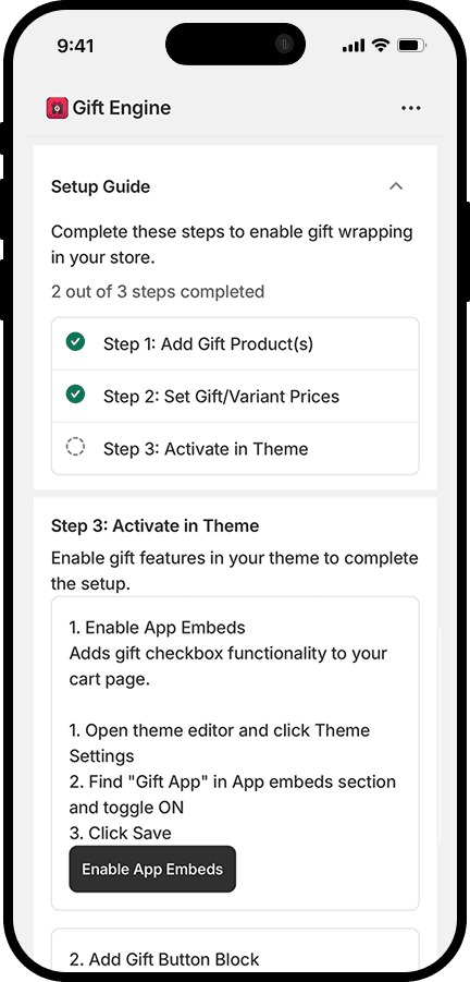 Gift App Preview